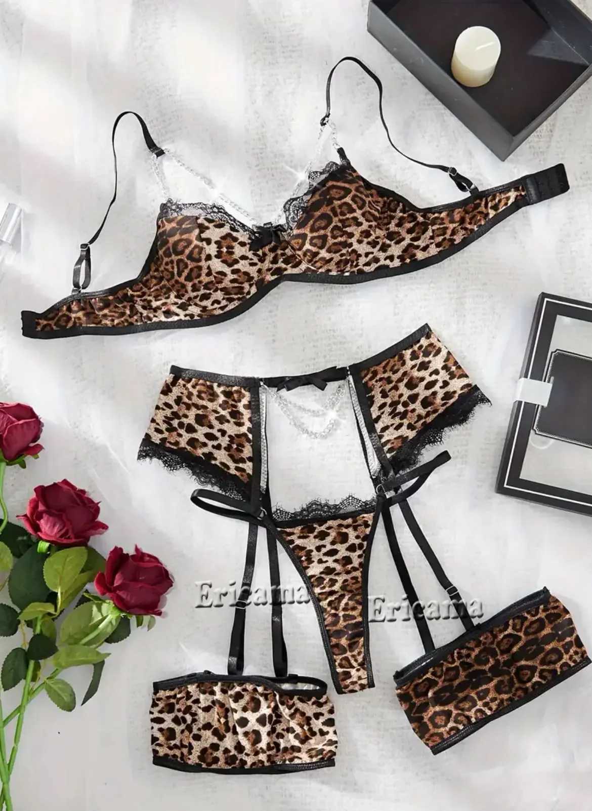 Erotic Lingerie Set Babydoll Sensual Lingerie Lace 2024 Bra Set For Women Underwear Intimate Sexy Costumes Bra And Panty SetXJ250301