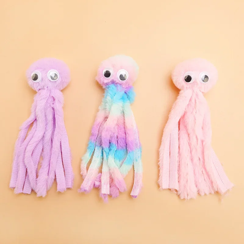 Cat Toy Cute Octopus Plush Toy Bite Resistant Teeth Interactive Play Pet Supplies
