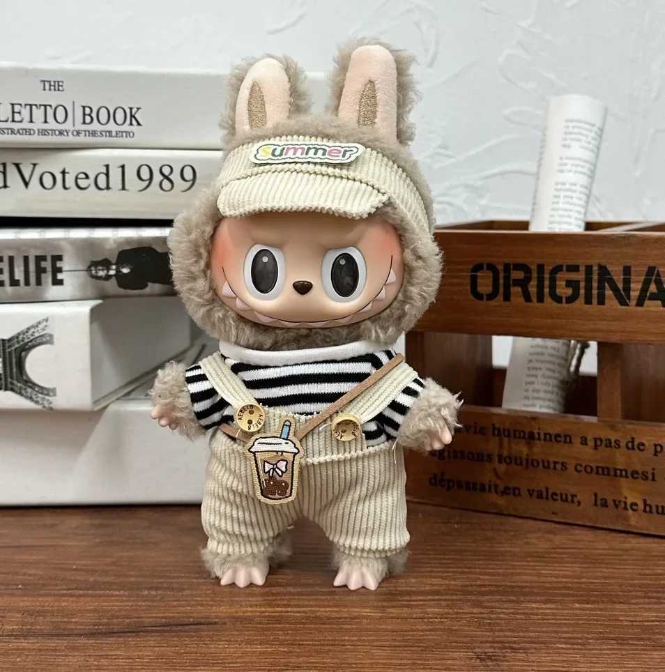 For 17cm Labubu Ropa V1 V2 V3 Plush Toy Multiple Styles Clothing Set Labubu Outfit Accessories Trendy Play Labubu Clothes W250301