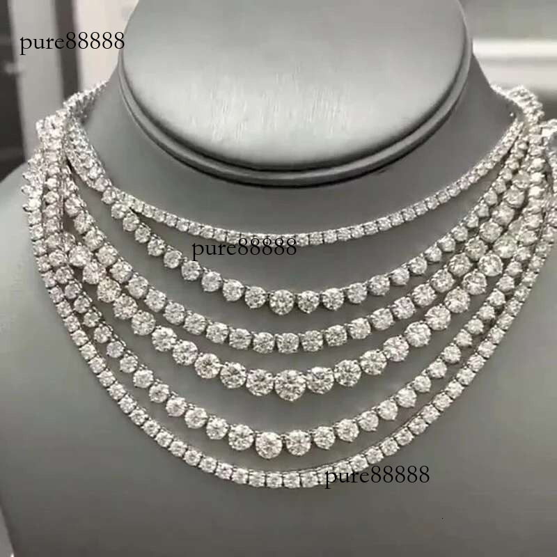 2022 Fashion 4mm 5mm Hip Hop Gold Sier Color Gothic Tennis Necklace Neck Chain Long for Men Male Women Jewellery