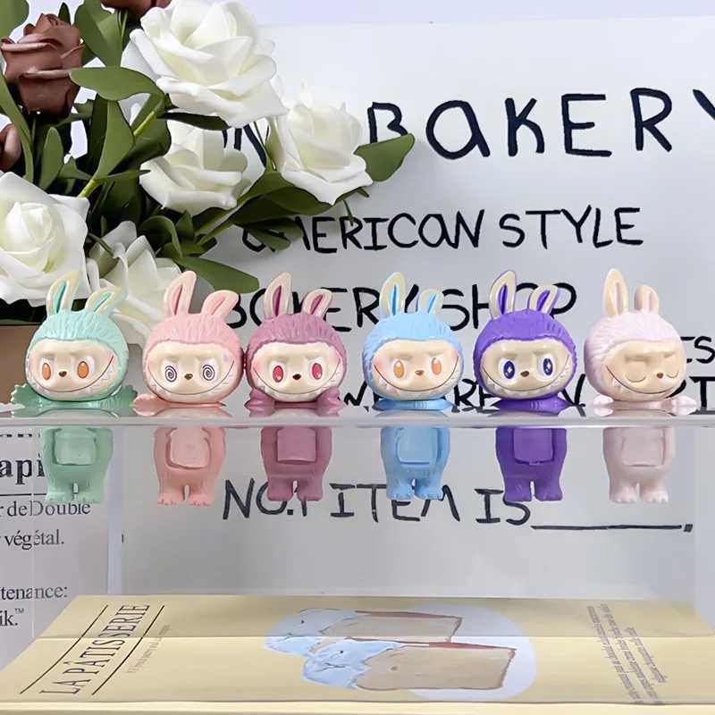 Cute Labubu Hippers Blind Box Figure Anime Figurine Cute Dolls Collection Toys Ornaments Decor Children Birthday Christmas Gifts W250301