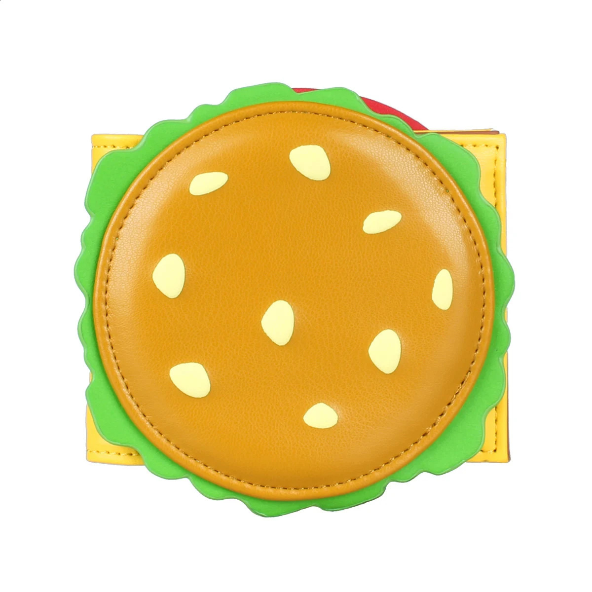 Burger shaped cute womens wallet mens ID card holder 250228