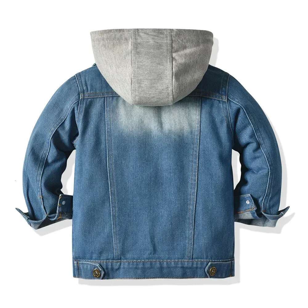 Ddmyshoesvip 70-140Cm Boys Hoodie Denim Jacket Loose Kids Jaqueta Jeans Boys Coat Clothes For Autumn Winter
