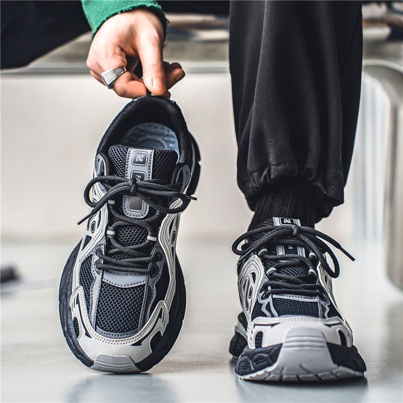 free shipping casual shoes men mens black blue beige platform breathable comfort outdoor sports running shoe trainers sneakers fashion