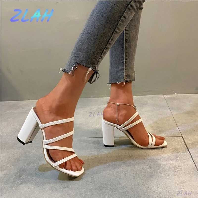 Hot New Summer Brand Design High H Fashion Wens Thick Heel Sexy Open Toe Sandals hot Wen Shoes Z250301
