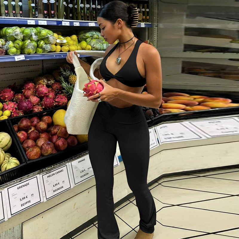 Hot Selling Women's Clothing New Summer New Product Fashionable Sports Yoga Vest Slim Fit Underwear Set