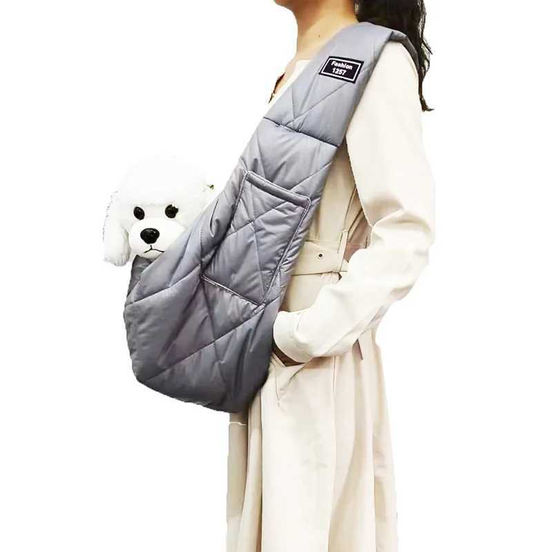 Suitable For All petsIns Crossbody Outdoor Portable Dog Winter Down Cat Bag 250205