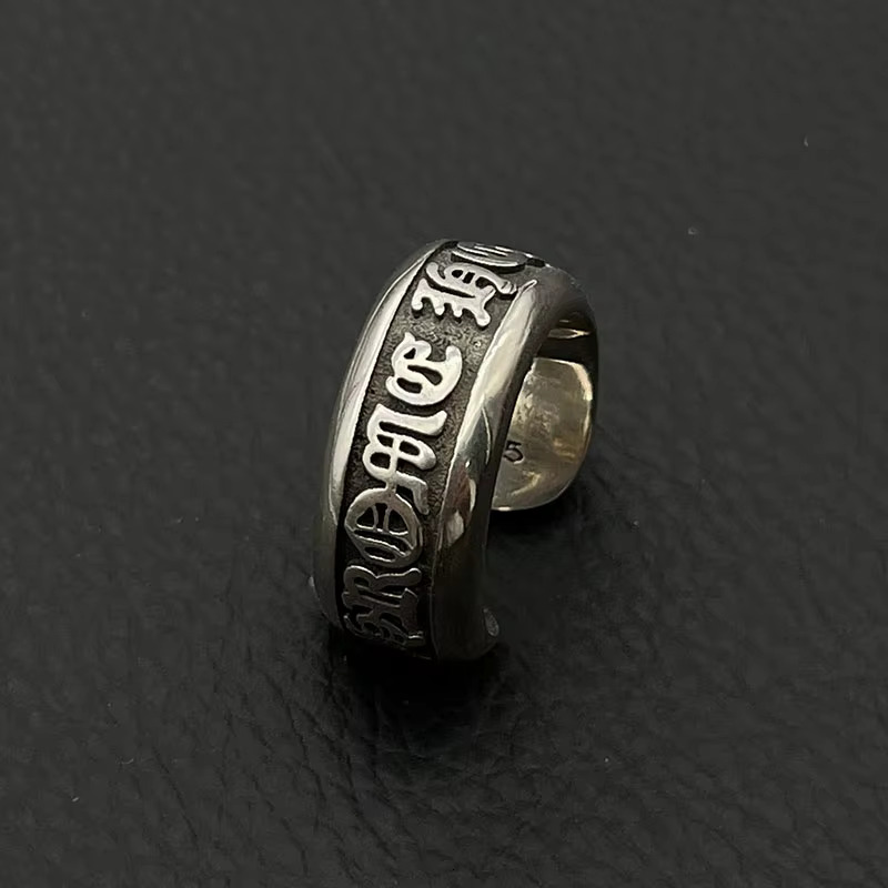 Xmzbx Wholesale Cross Sense odvanced Vintage Punk Hiphop Retro Style Open Roll Ring Fashion Jewelry for Men Woman Gothic Chro