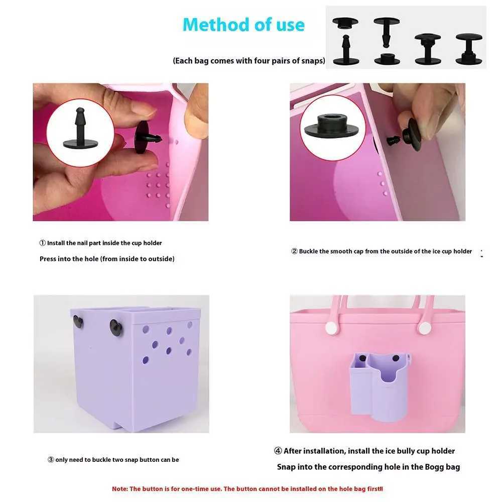 Sil Storage Pouch Cloth Soft Waterproof Phe Holder Phe Storage Organizer Water Cup Holder for Bogg Bag Y250228