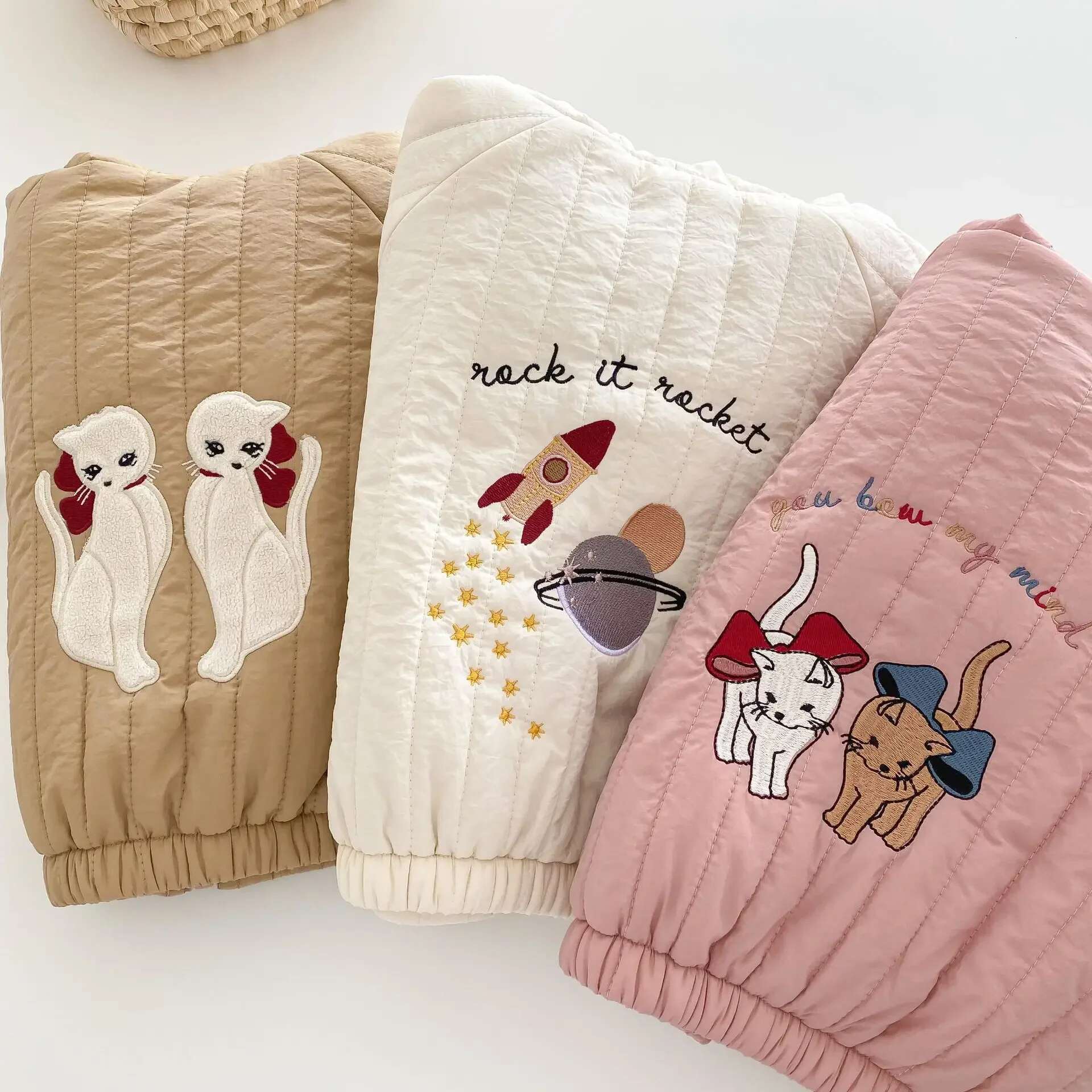 Ddmyshoesvip Winter New In Kids Baby Girls Boys Thicken Plush Warm Top Outwear Children Hooded Cartoon Zipper Jacket