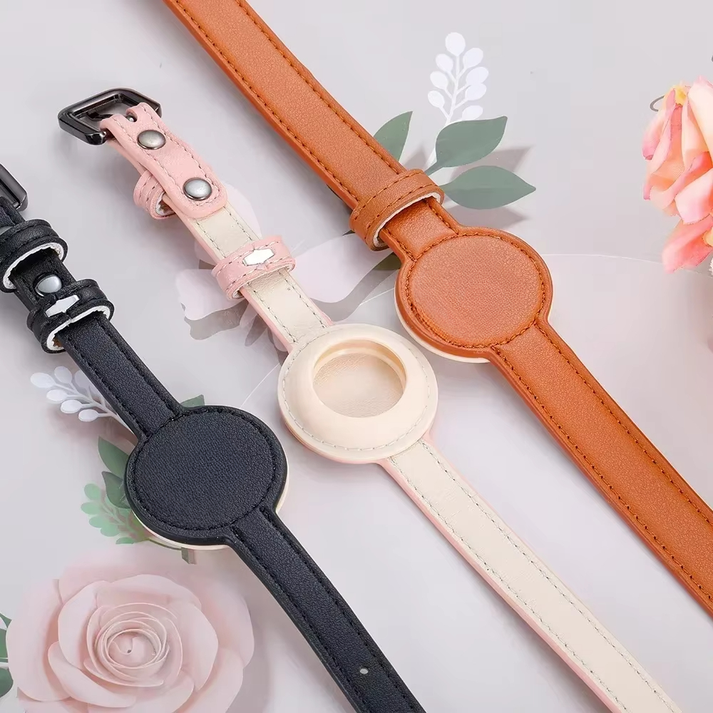 Pet Collar Leather Anti Loss Collar, Adjustable Design Collar Dog Leash Dog Harness Dog Accessories for Small Dogs