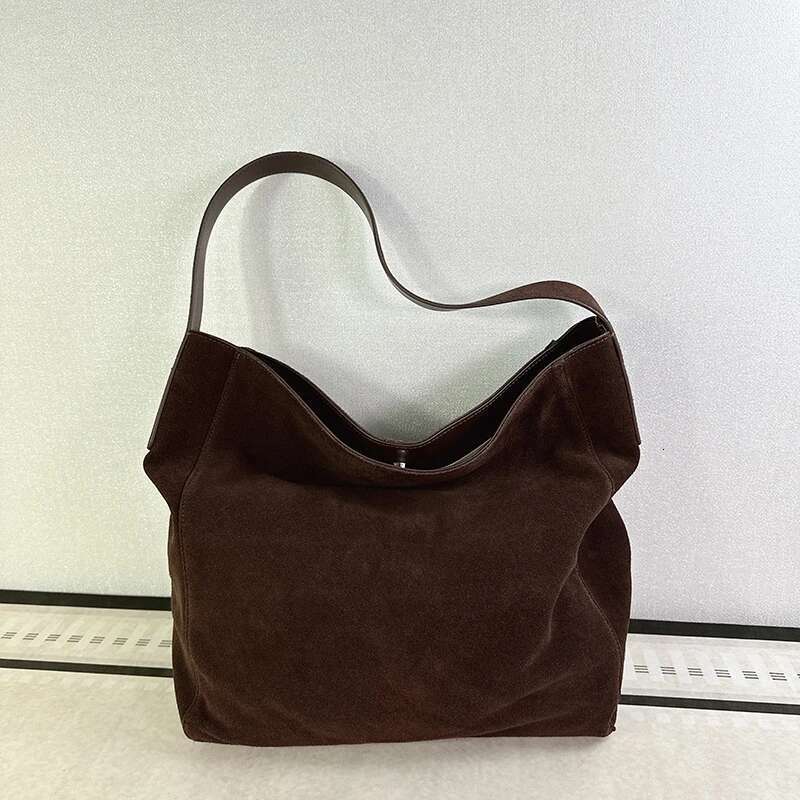 2025 Spring Autumn Shopping Shoulder Bags Brand Design Genuine Leather Handbags Casual Cowhide Suede Women Totes