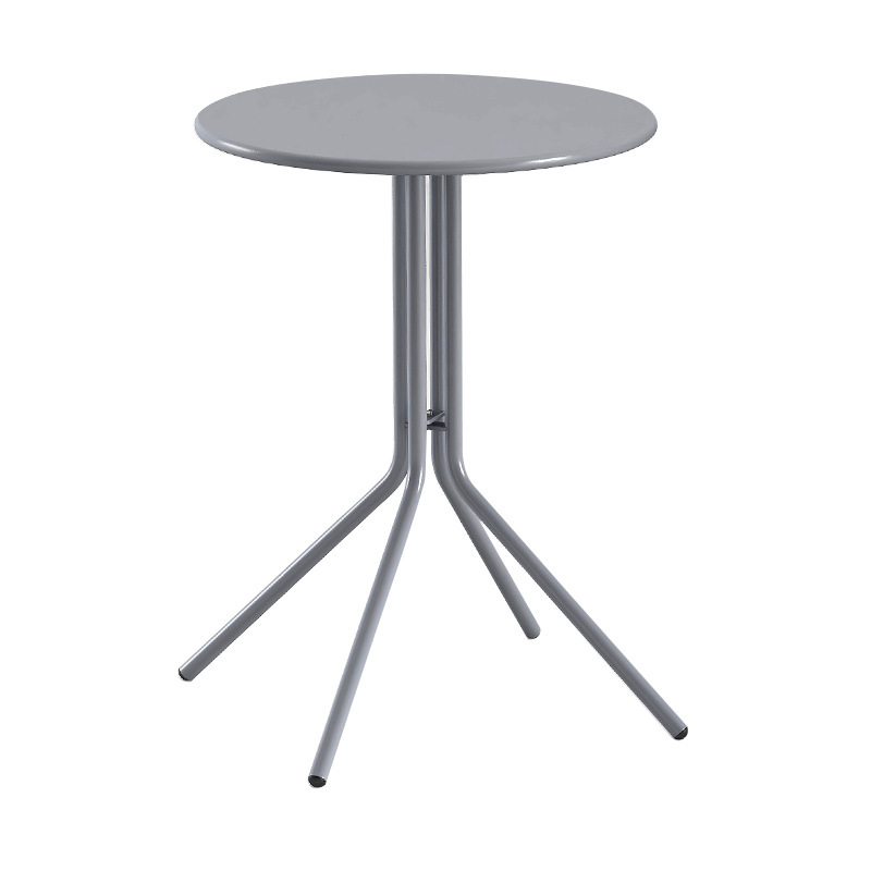 Scandinavian simple coffee table milk tea store iron tea table balcony small round table office negotiation table outdoor leisure table