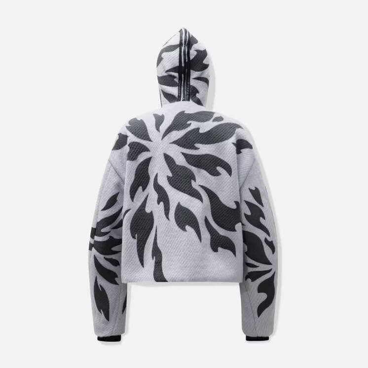 New trendy street unisex headband with creative loose print cardigan zipper jacket sweatshirt gift for man