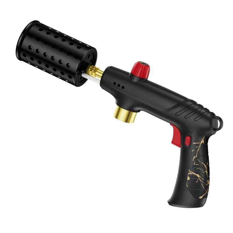 Multi-Function Flame Thrower Large Diameter Stainless Steel Flame Thrower Hose Safety Lock Design Propane Gas Tank Outdoor BBQT250301