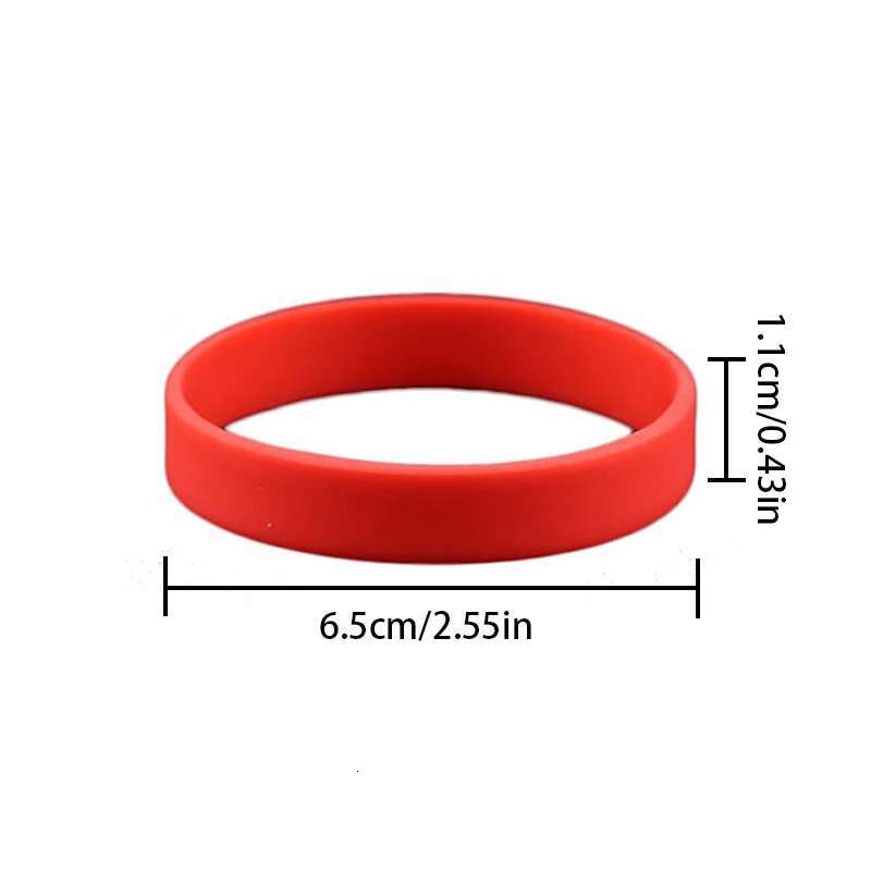 1PC Men/Women Fashion Silicone Sport Bracelet Wristband Rubber New Stretchy Flexible Wrist Band Sports Casual Bangle