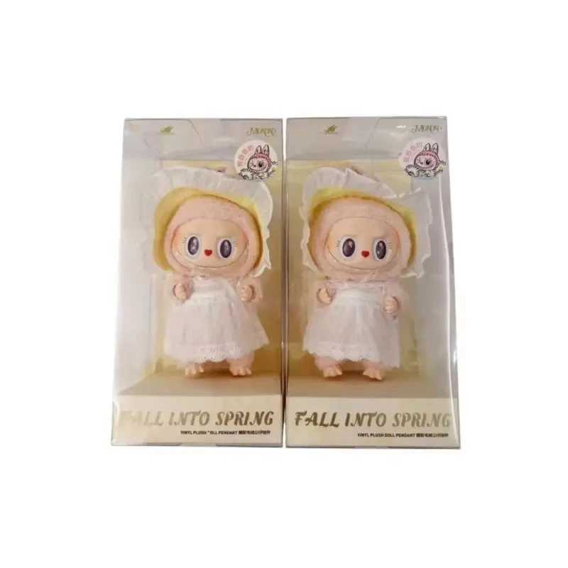 High quality 1 1 replica pink Labubu Mokoko series Spring Flower Sweetheart limited edition Doll Kawaii pendant decoration gift W250301