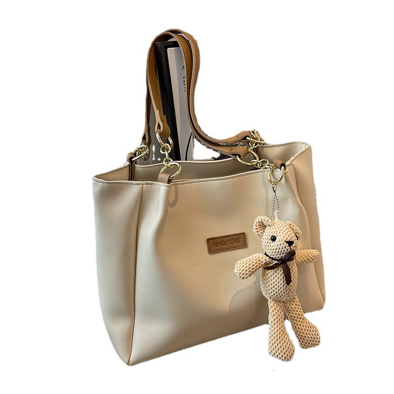 Amy Rabbit Women's 2025 Early Spring New Fashion Large Capacity Contrast Color Simple Multi Functional Cute Designer Handbag