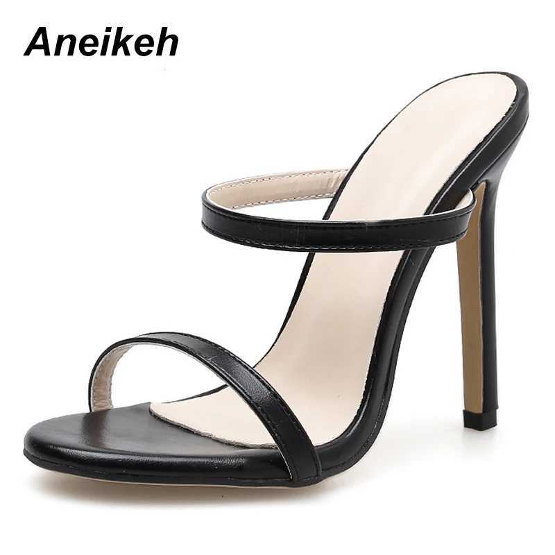 Aneikeh 2025 hot Wen Sandals Stiletto High Heel Strap Ankle Wrap OL Sexy Pumps Party Dress Dropsing Shoes Size 35-40 Z250301