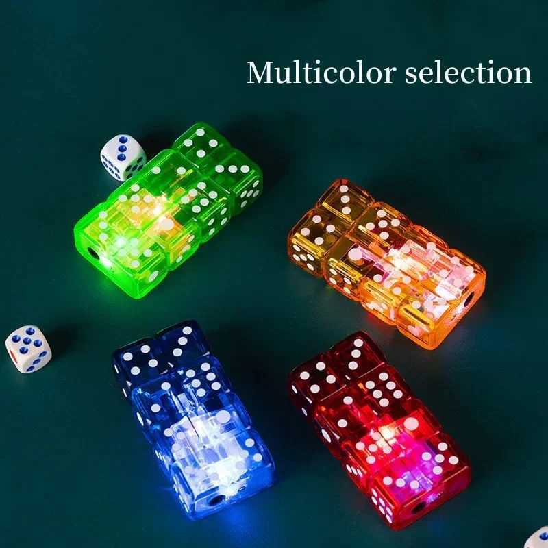 Creative Dice Lighter Pink Fire Jet Lighter Electronic Igniter Butane Torch Lighter Windproof Ignition Gadgets Interesting Gifts X250228