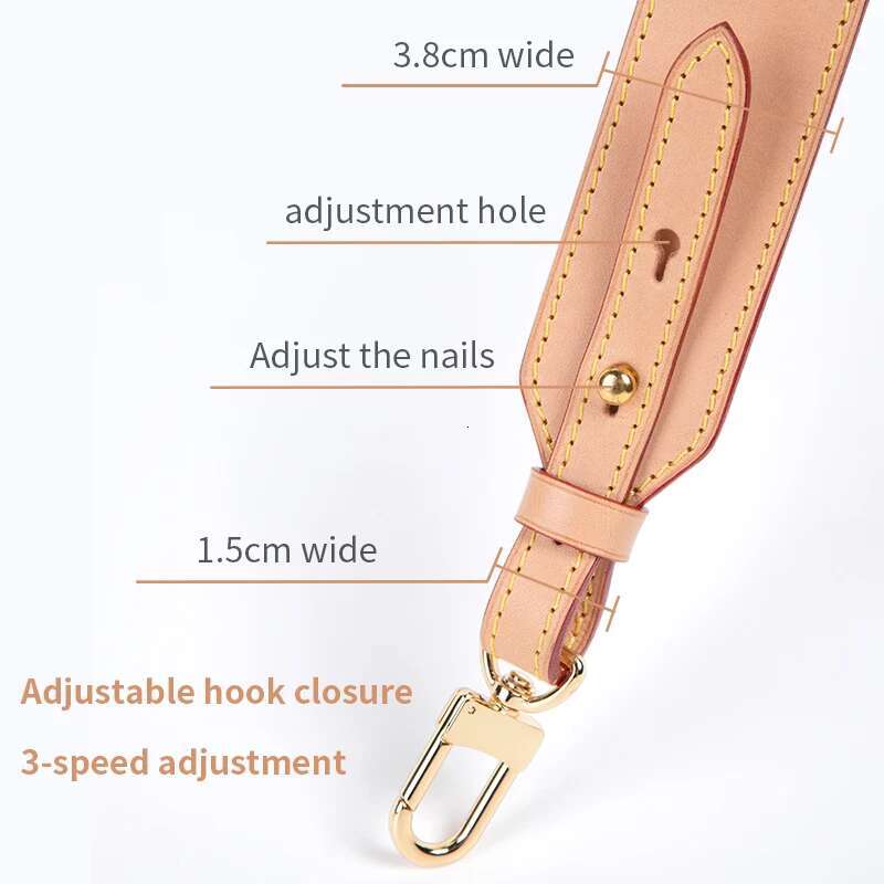 WUTA 100% Genuine Leather Strap for Noe Shoulder Straps Replacement Adjustable Long Belts Crossbody Bag Accessories