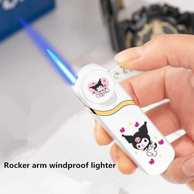 2023 New Creative Rocker Wind proof Gas Lighter Gear Rocker Cartoon Lighters Smoking Gift for Woman Smoking Accessories No GasT250301