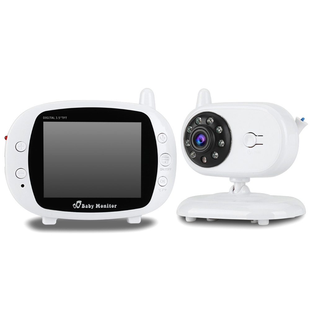 Portable 3 5 Inch Baby Monitor with High Definition Display Secure Real Time Monitoring for Babies Wireless with Night Vision