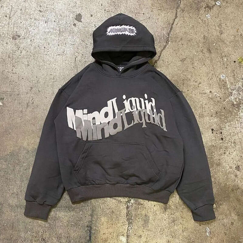 Fashion Letter Printed Men's and Women's Loose Hoodie gift for man