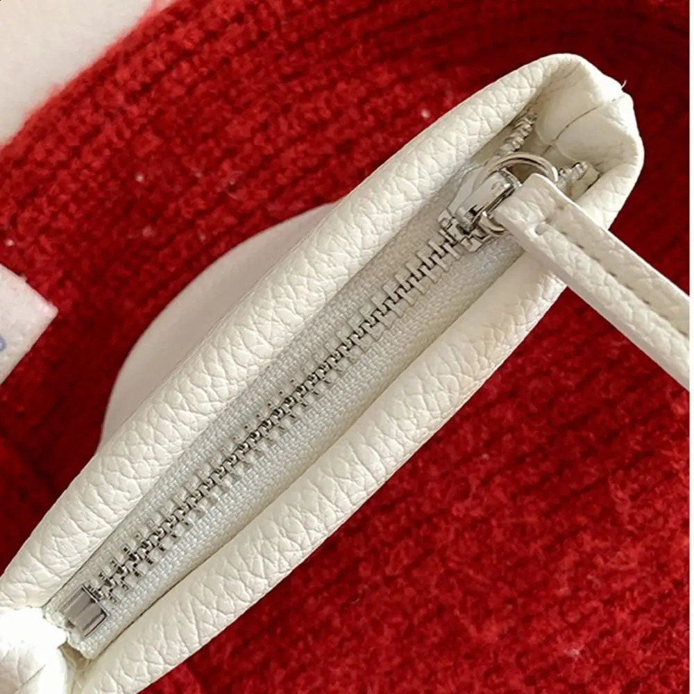 PU Leather Hanging Neck Coin Purse Lipstick Earphone Pouch Makeup Storage Lanyard Wallet Korean Style Card Holder 250228