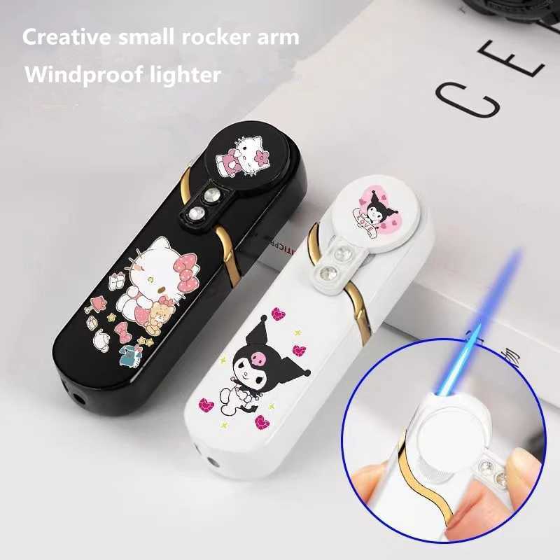 2023 New Creative Rocker Wind proof Gas Lighter Gear Rocker Cartoon Lighters Smoking Gift for Woman Smoking Accessories No GasT250301