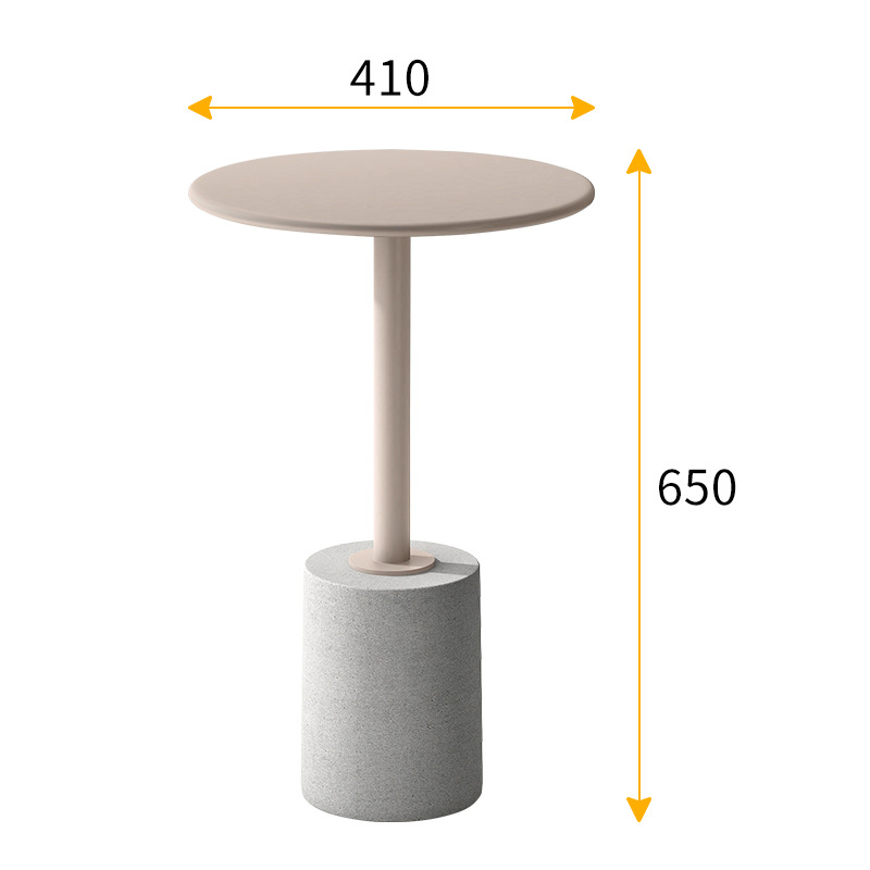 New Scandinavian side table home round coffee table living room simple ins sofa corner table iron bedroom mini round table