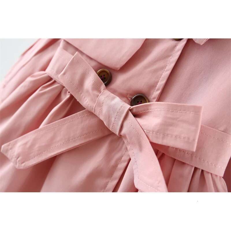 Ddmyshoesvip Trench Coat For Girl Children S Spring Cute Long Jacket New Kids Casual Outerwear Baby Khaki Fashion Windbreaker
