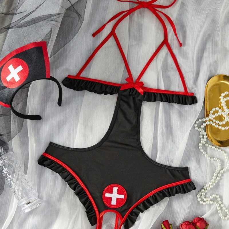 Sexy cut bikini bra cosplay outfit sexy lingerie set for womenXJ250301