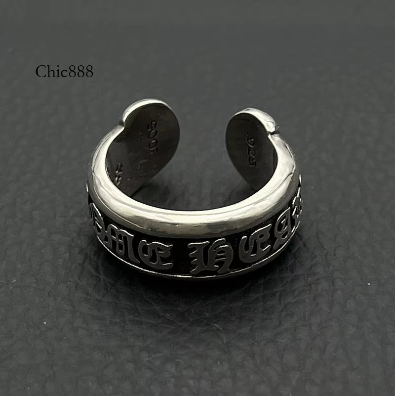 Xmzbx Wholesale Cross Sense odvanced Vintage Punk Hiphop Retro Style Open Roll Ring Fashion Jewelry for Men Woman Gothic Chro