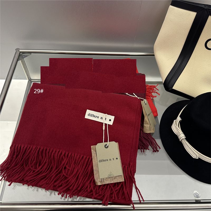 K021 Scarf women autumn and winter Korean style long versatile shawl high-grade imitation cashmere solid color thickened beige neck scarf