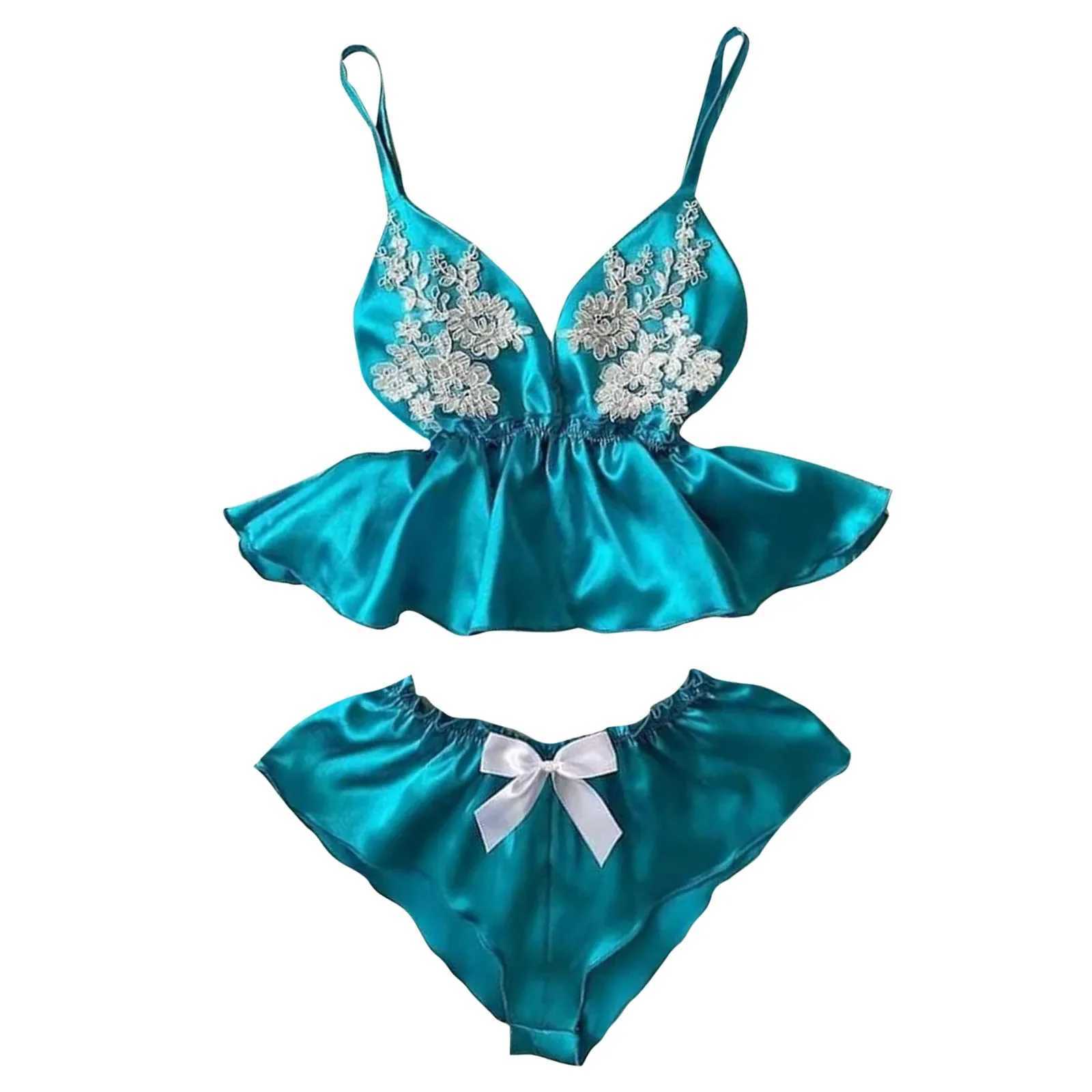 Womens Corset Lace Floral Lingerie Set Sexy Plus Size V Neck Bralette Bra Two Piece Splicing Stain Underwear Lingerie Sets SexyXJ250301
