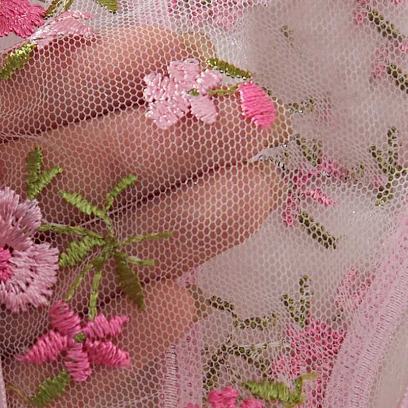 Sexy Floral Embroidery Lingerie Set Autumn Pure Desire Style Hollow Out Lace Underwear Bra Female Sweet Pink Exotic Apparel SuitXJ250301