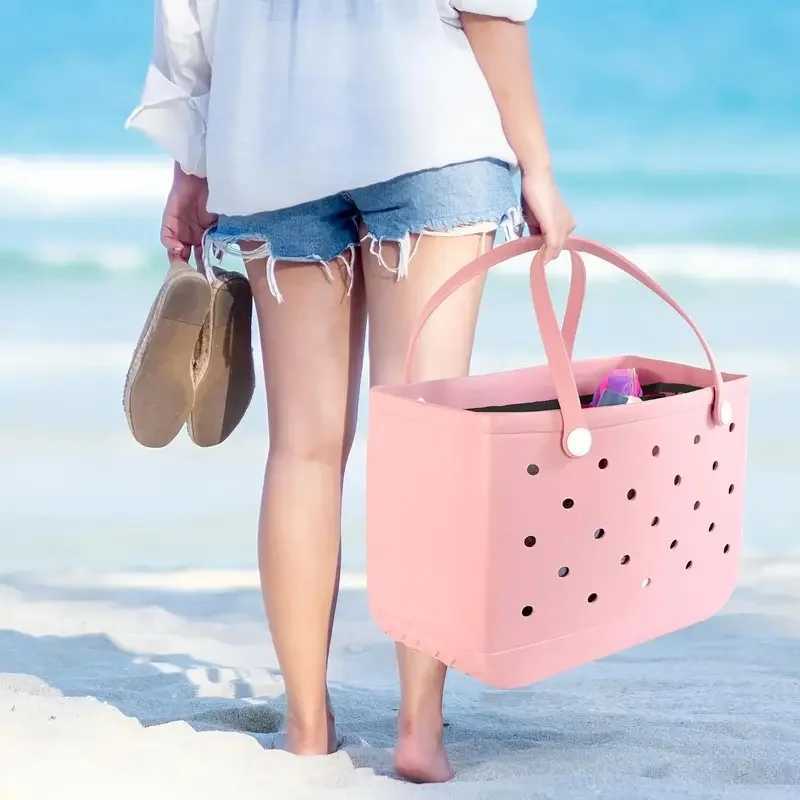 Transparent Beach Bag Organizer Waterproof Insert Divider Space Pouch hot XL Large Capacity Storage Liner Fi Boggs Accessories Y250228