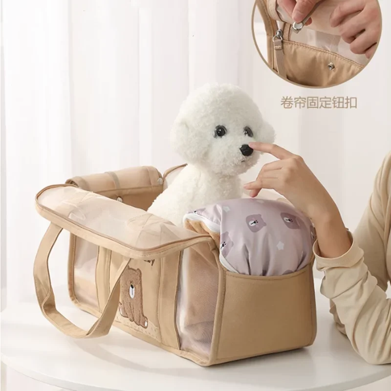 Summer Breathable Dog Carrier Bag Dogs Accessories Foldable Cat Carrier Bag Yorkshire Terrier Pomeranian Puppy Bags