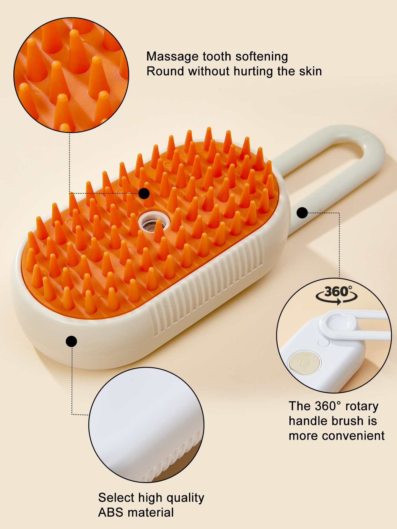 Pet Spray Massage Comb Steam Comb Cat Hair Cleaner For Cats Dogs To Float Hair Free Bath Special-purpose Cat Comb Pet Supplies