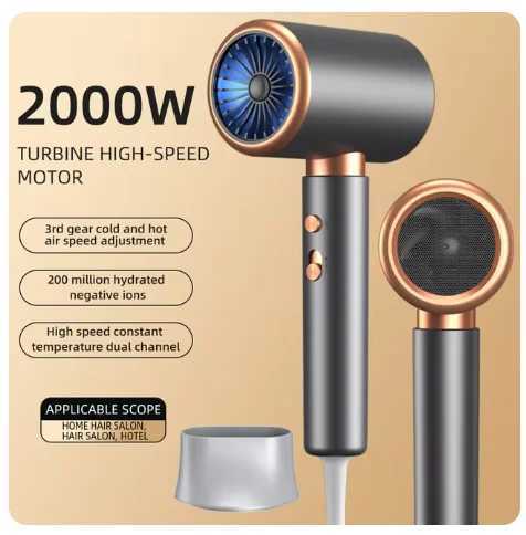 Customizable Hot Selling Ionic Hair Dryer High Speed Motor Blow Hairdryer Negative Ion Hair Care Styler Professional Blow Dryer M250301