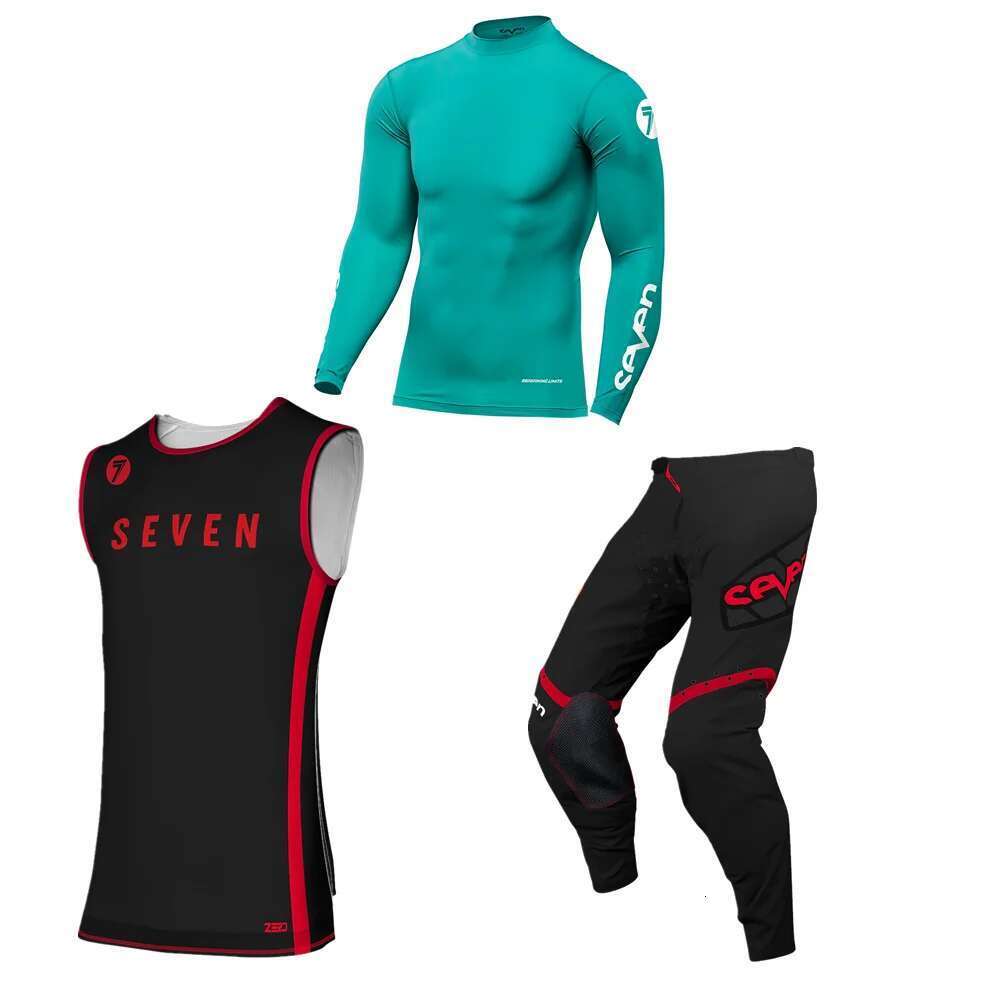 2024.1 Red and White MX jersey set, off-road motorcycle racing suit, off-road motorcycle equipment set, motorcycle set