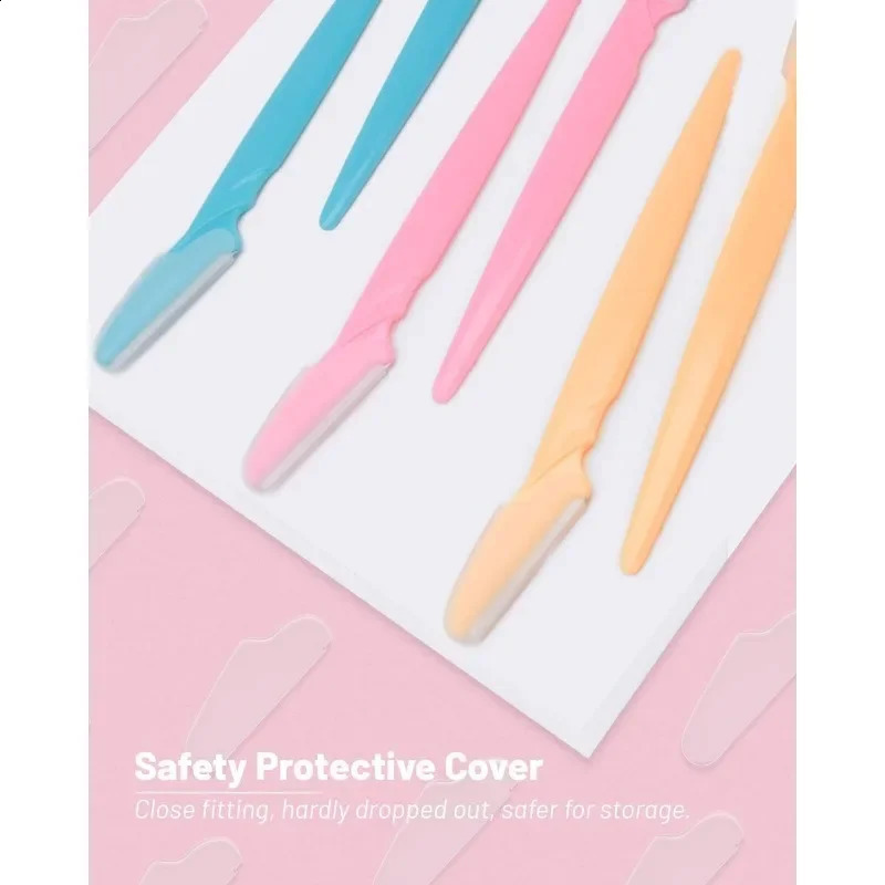 Eyebrow Razor for Women 12 Pcs Dermaplaning Tool for Face Professional Face Razor for Women Hair Remover 250224