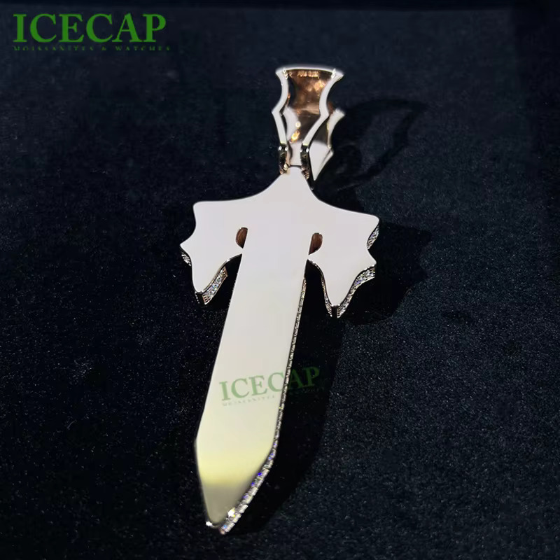 Custom Necklace HipHop Moissanite Crosss Pendant Pass Dia Tester Sterg Sier Jesus Charm