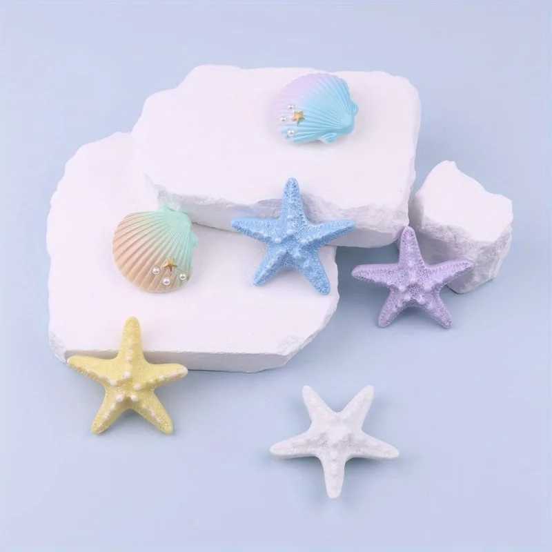 Large Starfish Charms Bogg Bags Pins EVA Rubber Wen Tote Handbag Decorative Shell Buckles Badge Bag Bogg Bag Accessories Y250228