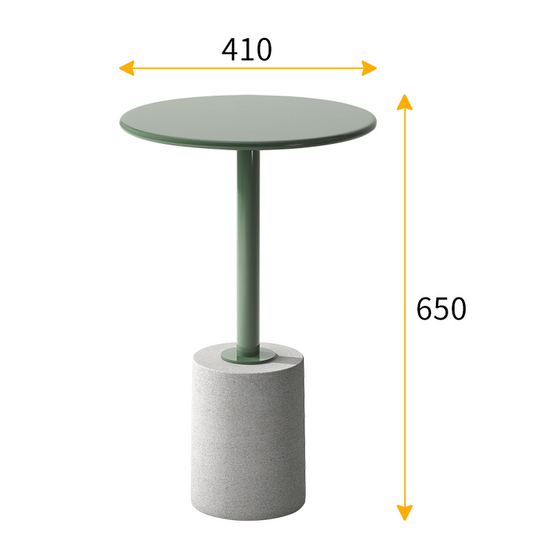 New Scandinavian side table home round coffee table living room simple ins sofa corner table iron bedroom mini round table
