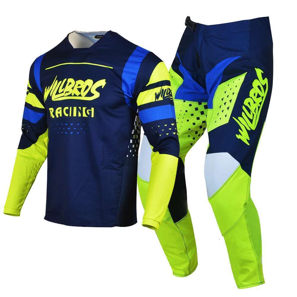 Willbros MX off-road motorcycle sports shirt set, off-road pants, earth bike enduro MTB BMX SX racing suit equipment combination
