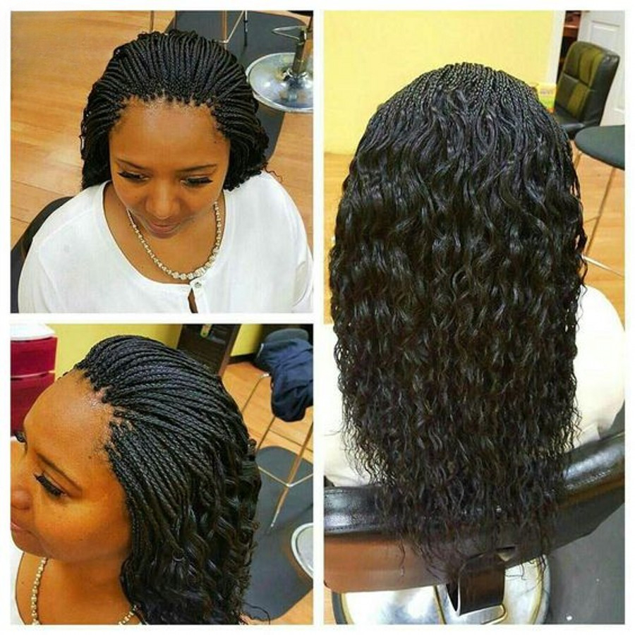 Curly Braids Bob Wig Double Full Lace Curly Micro Box Braided Wig with Baby Hair Pre Plucked Knotless 13X4 Lace Frontal Braid Wig for Black Women