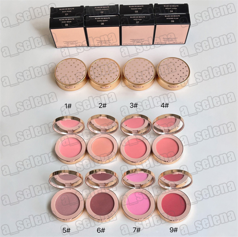 Brand Luminous Matte Cheeks Eyes Blush Powder 5.5g Foundation Makeup Bronzer Blusher Pressed Powder 8 Color