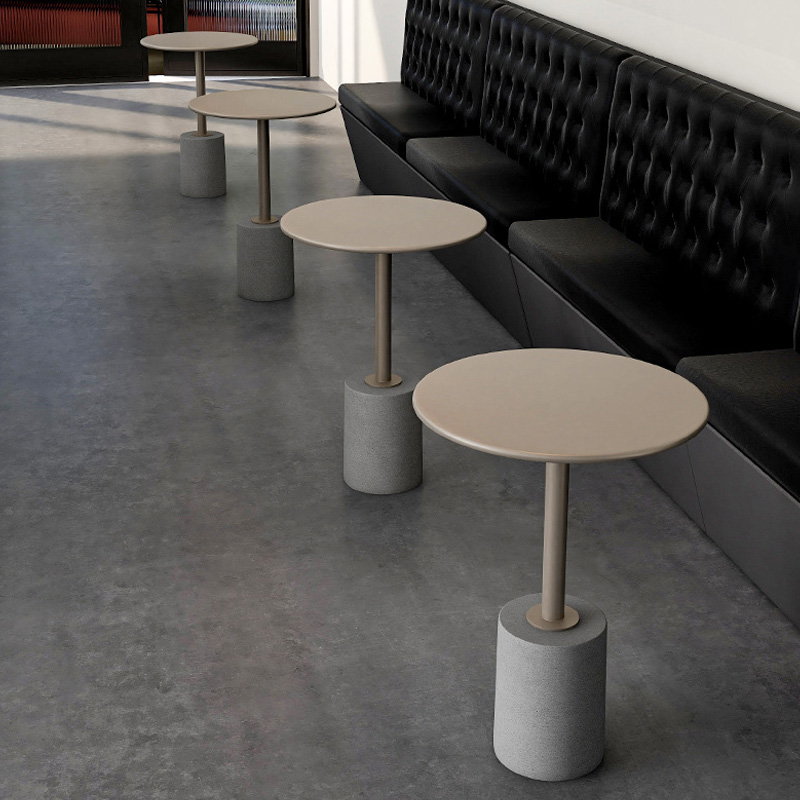 New Scandinavian side table home round coffee table living room simple ins sofa corner table iron bedroom mini round table